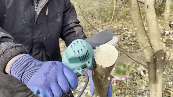 Mini sierra de cadena inalámbrica ligera de mano Homelite, sierra de cadena eléctrica alimentada por batería con una sola mano para mujer